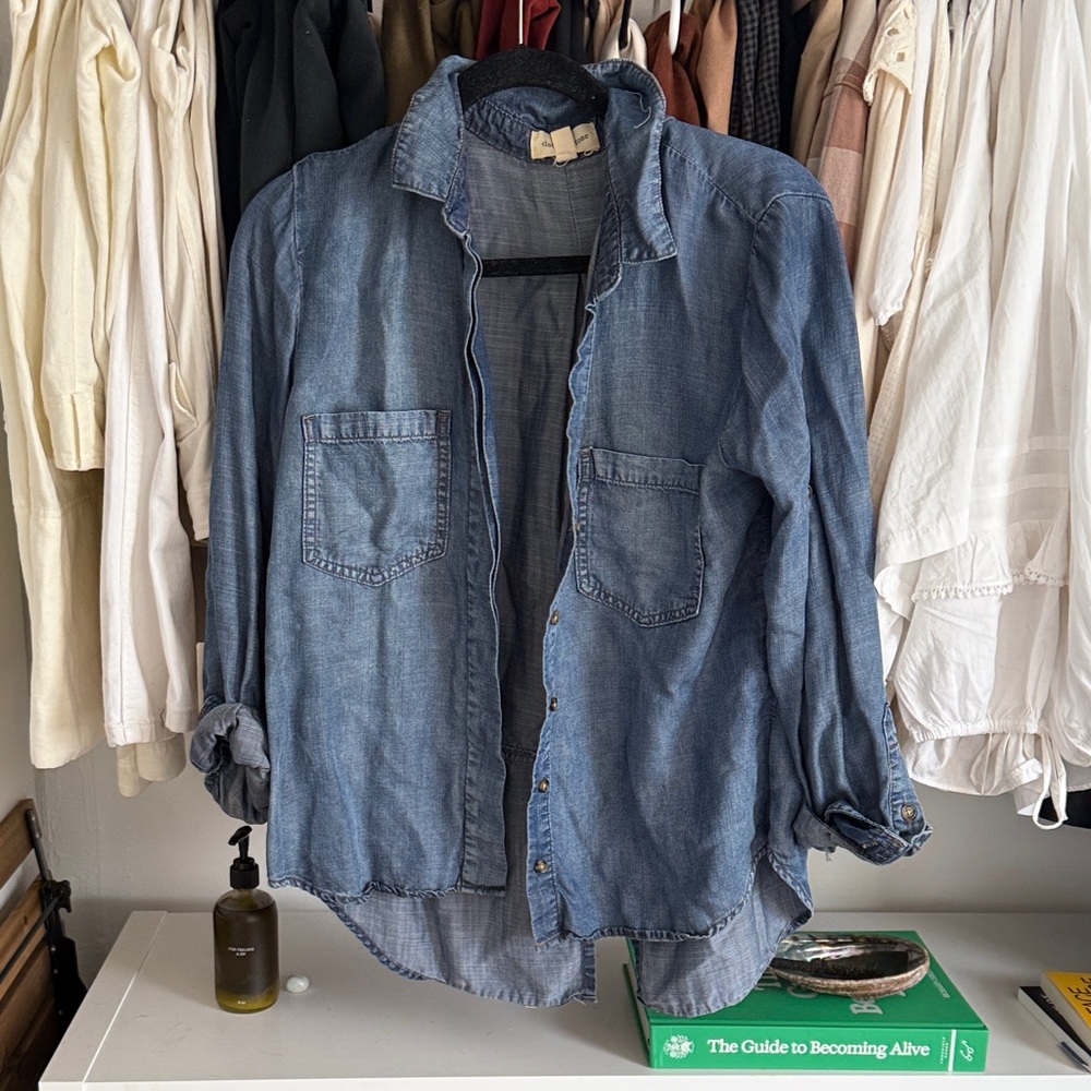 Anthropologie Lightweight Denim Shirt